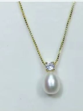 925 Sterling Silver Freshwater Pearl Pendant Necklace